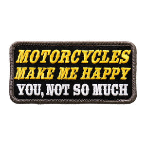 Patch Motorcycles Make Me Happy