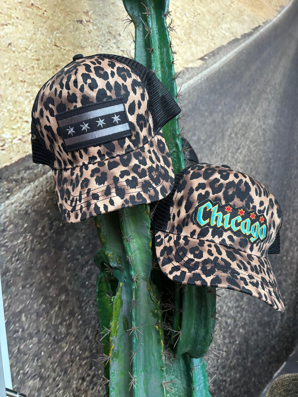 Chicago Snapback Leopard Hat