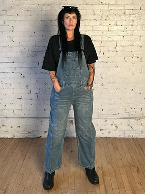 Oversize Fit Denim Overalls