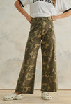 Wide Leg Camouflage Pants