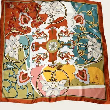 Floral Portrait Bandana Scarf