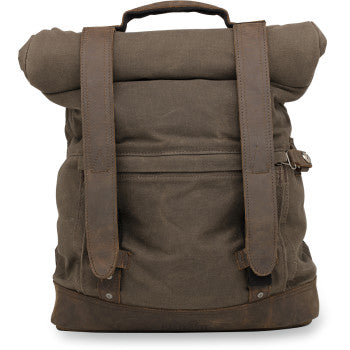Waxed Cotton Backpack Oak