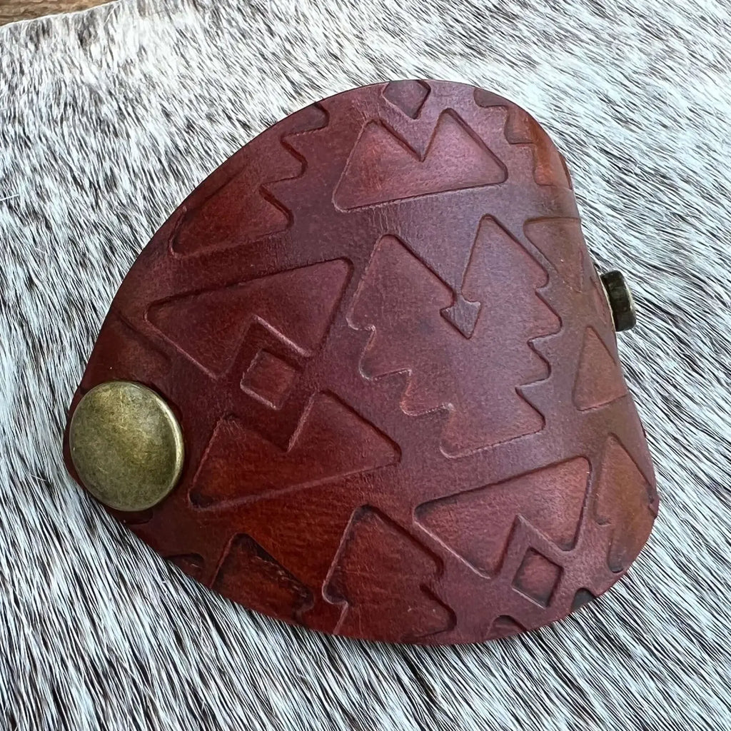 Leather Snap Bandana Slide Southwest
