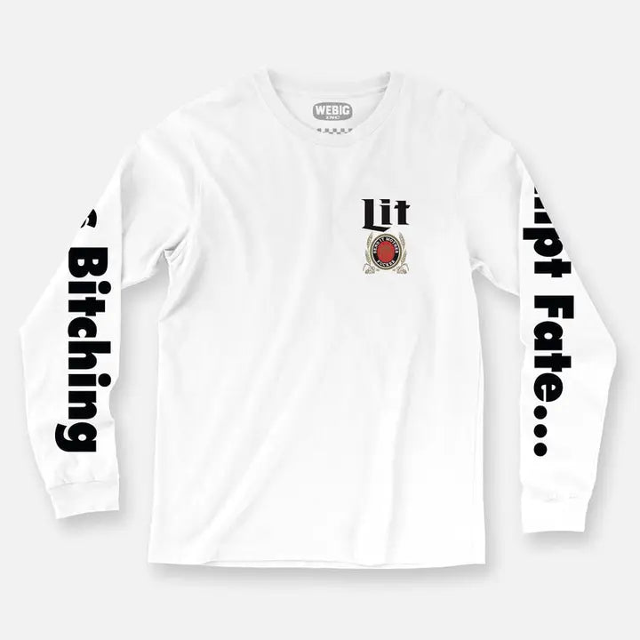 Miller Lite Long Sleeve Tee White