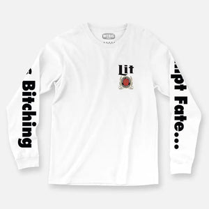 Miller Lite Long Sleeve Tee White