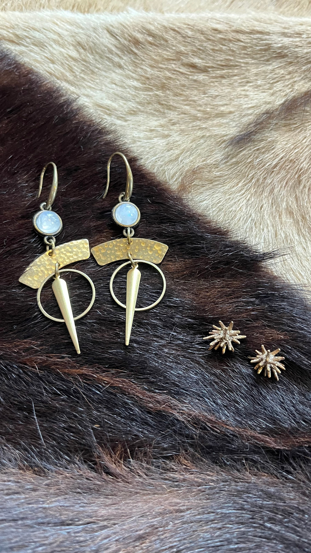 Spikey Brads Stud Earrings