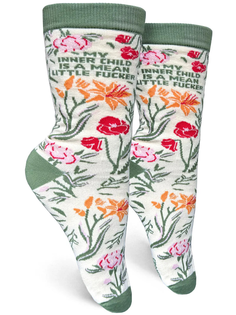 Crew Socks My Inner Child Is A Mean Little Fucker