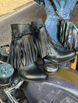 Vintage Harley Fringe Booties