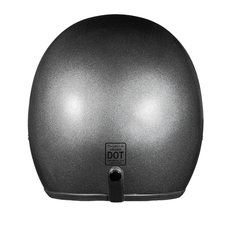 Cruiser Low Profile Open Face Helmet Gunmetal Grey Metallic
