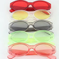 Bright Transparent Oval Sunglasses