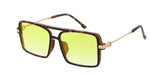 Square Colored Lens Aviator Sunglasses