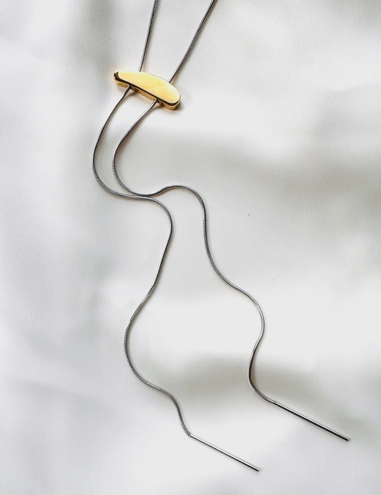 Mixed Metal Bolo Necklace