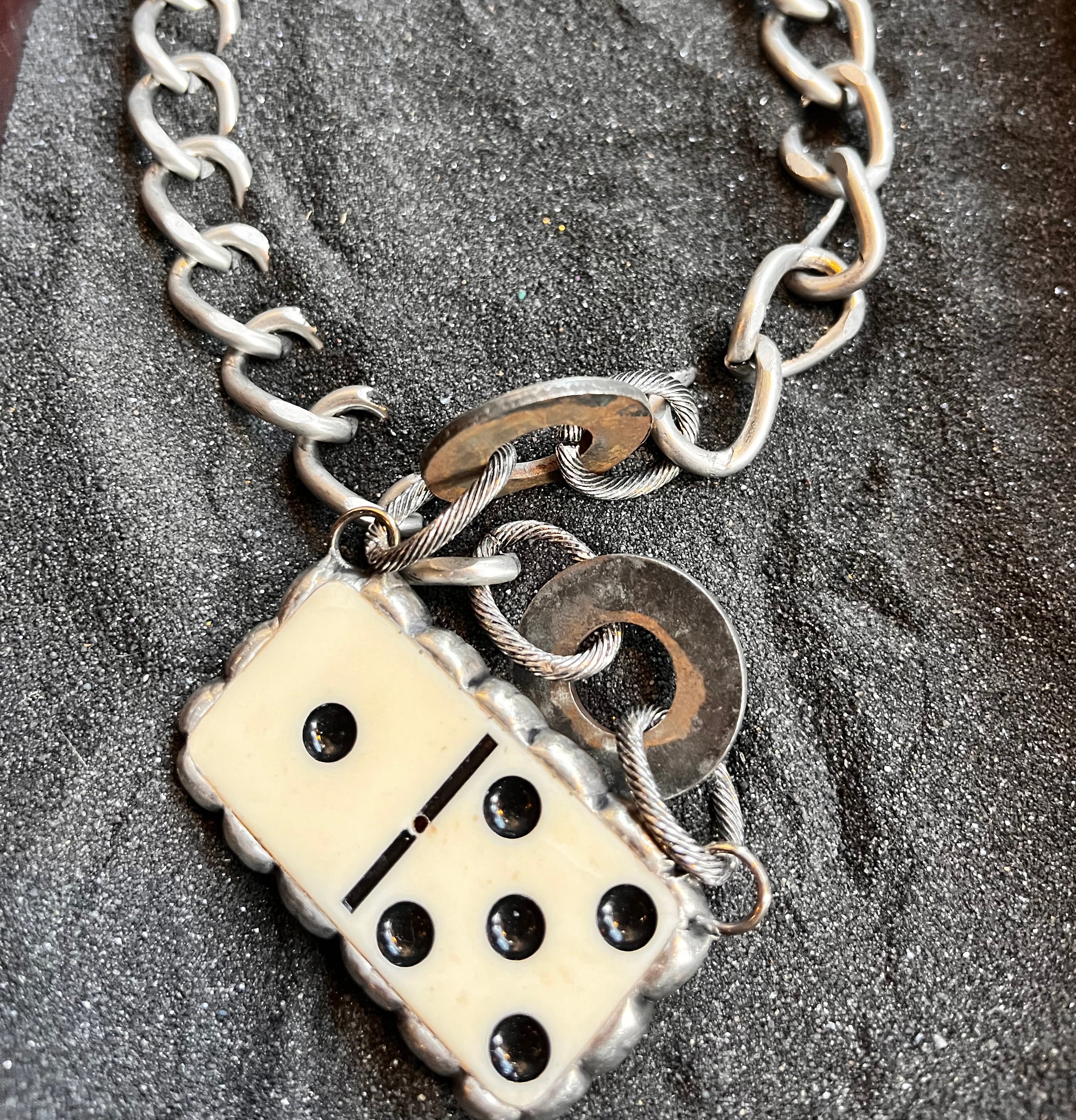 Jack Daniels Domino Necklace