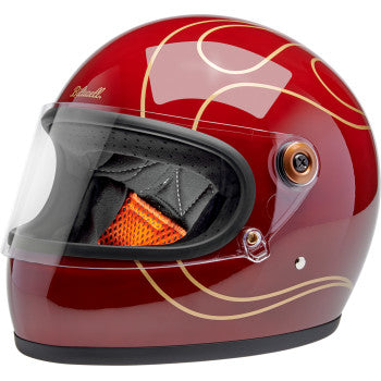 Gringo S Helmet Flames Garnet