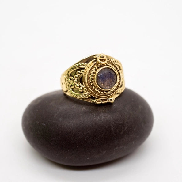 Brass Poison Ring