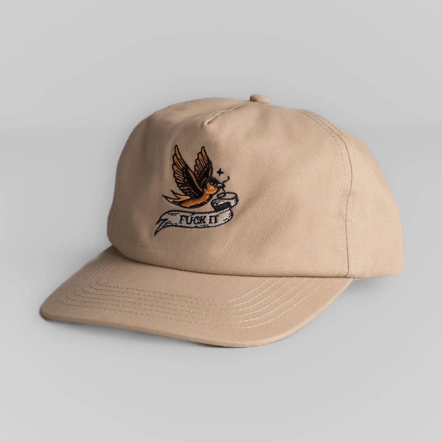 Fuck It Hat Beige