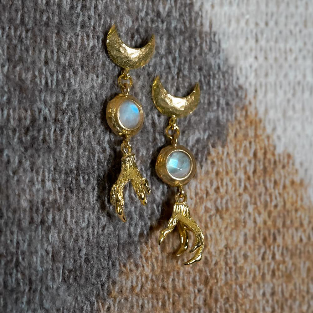 Talon Brass Earrings
