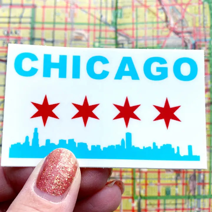 Chicago Flag Sticker
