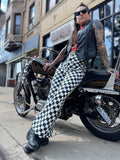 PREORDER - Checkered Pants Black / White