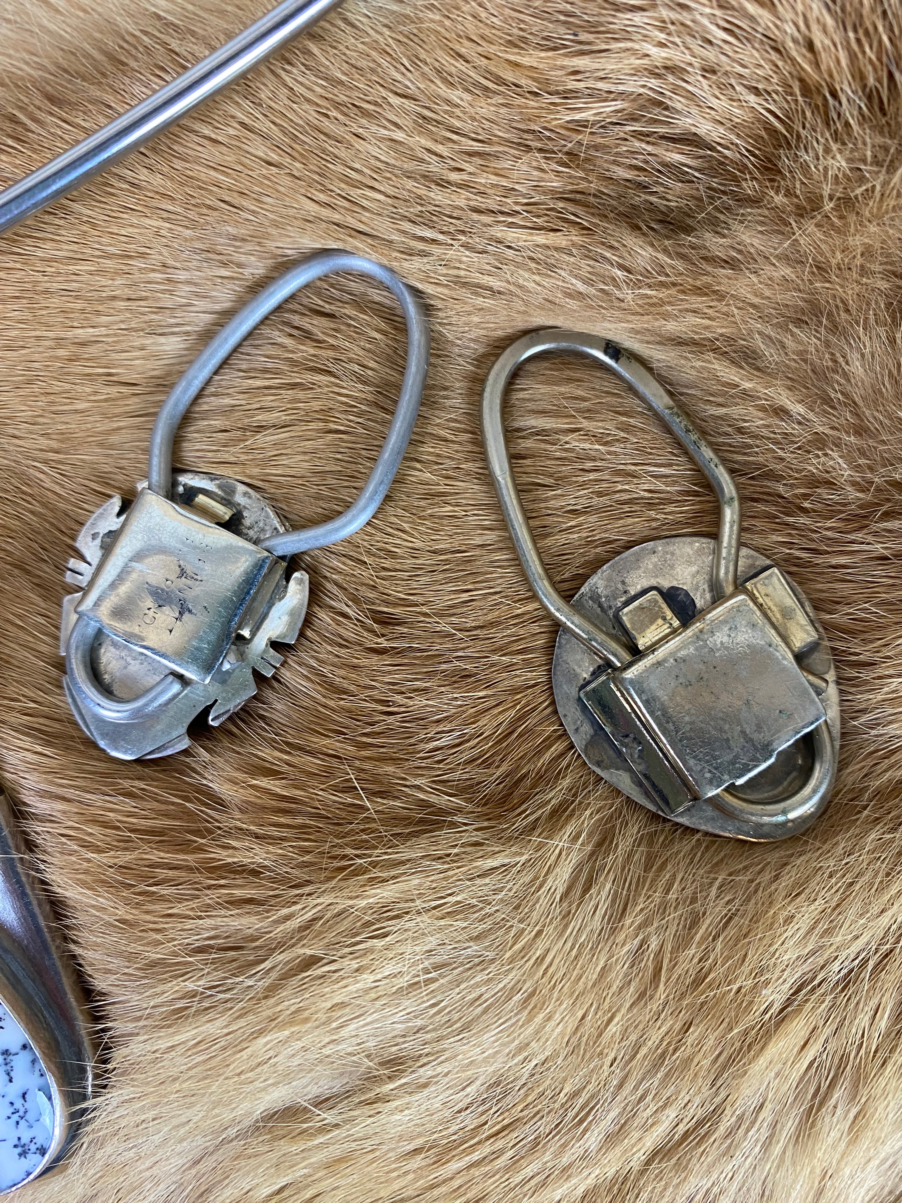 Vintage Turquoise Bear Paw Keychain