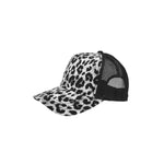 Trucker Hat Leopard Silver
