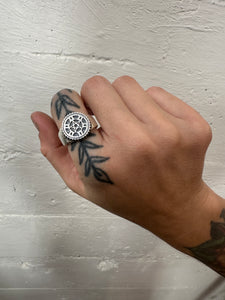 Moto Pentacle Signet Ring