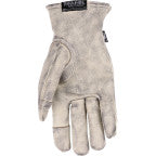 Roper Flame Motorcycle Glove Dirty White