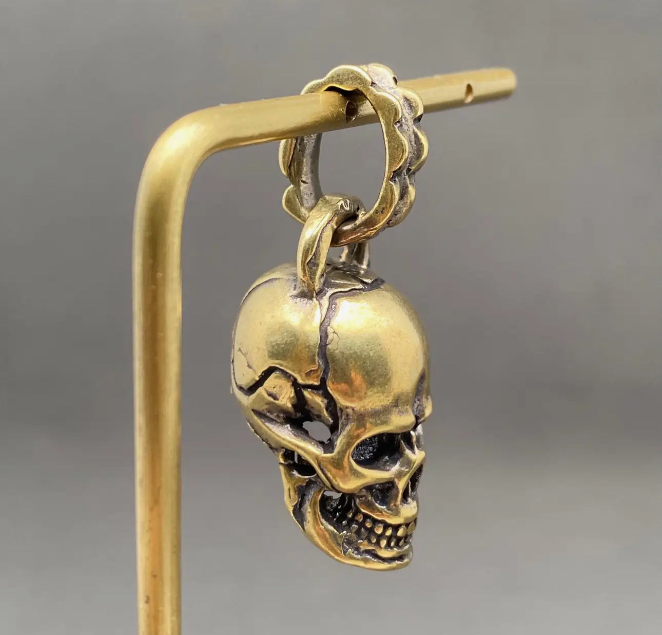 Skull Pendant Brass