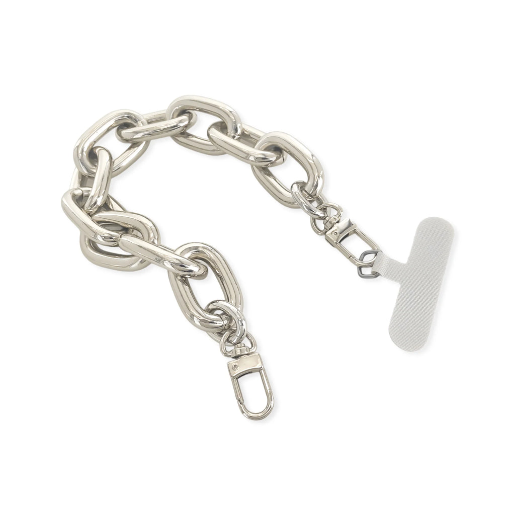 Chunky Silver Clip Phone Chain