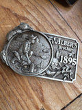 Vintage Alber's Brothers 1895 Belt Buckle