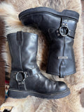 Vintage Harley Men's Round Toe Harness Boot Size 8