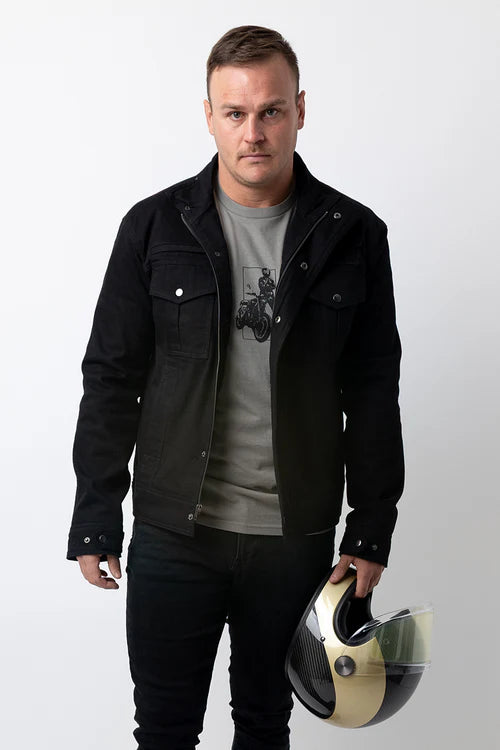 Black Hawk 2.0 Armored Denim Motorcycle Jacket