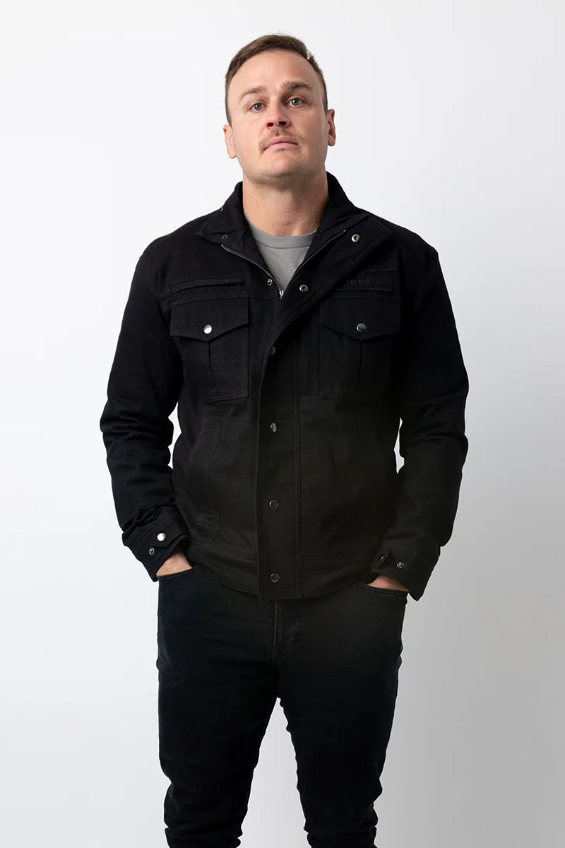 Black Hawk 2.0 Armored Denim Motorcycle Jacket