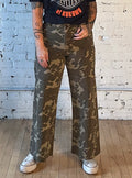 Wide Leg Camouflage Pants