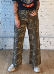 Wide Leg Camouflage Pants