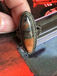 Vintage Sterling Desert Jasper Ring Size 8