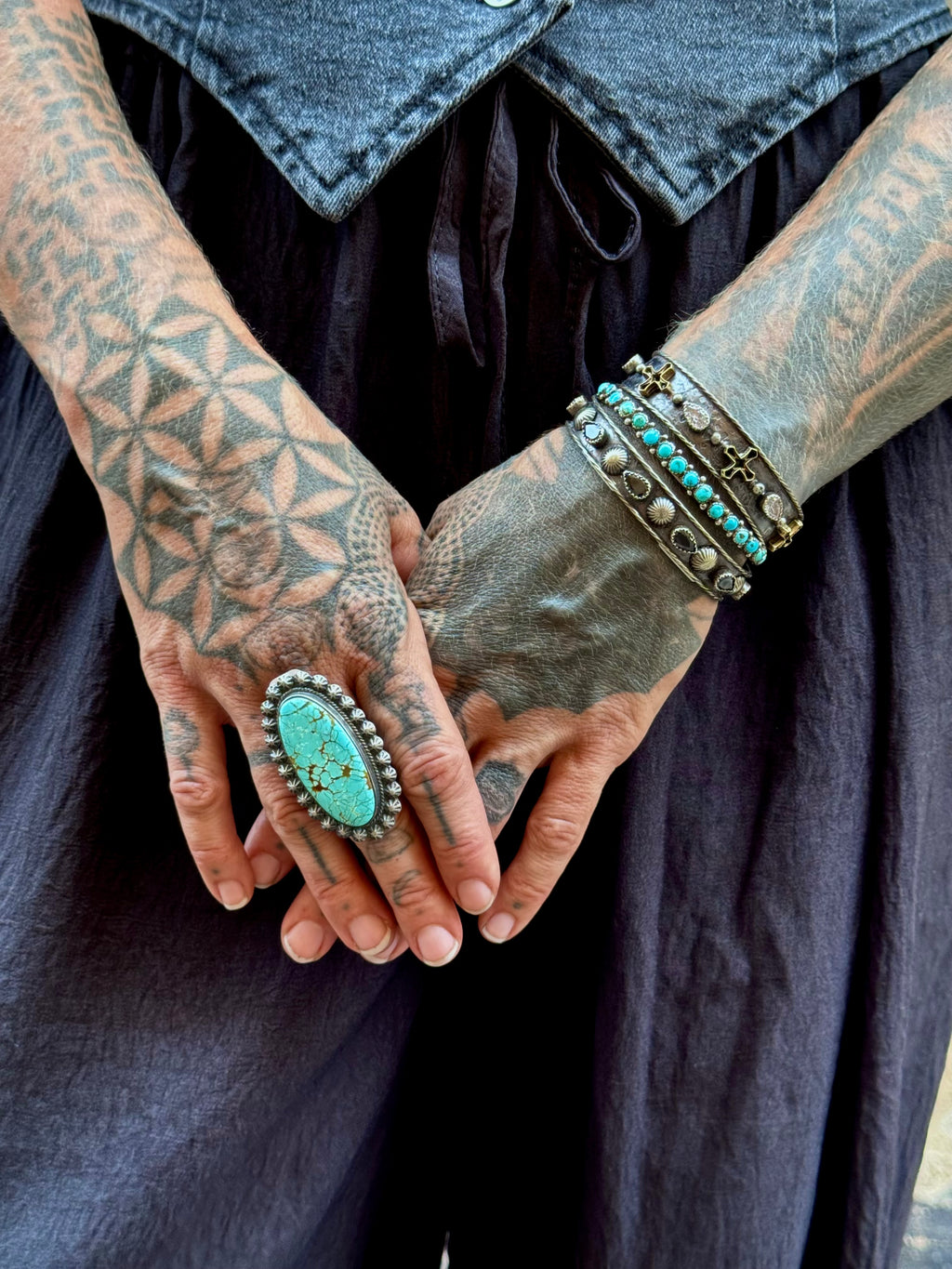 Vintage Zuni Turquoise Cuff