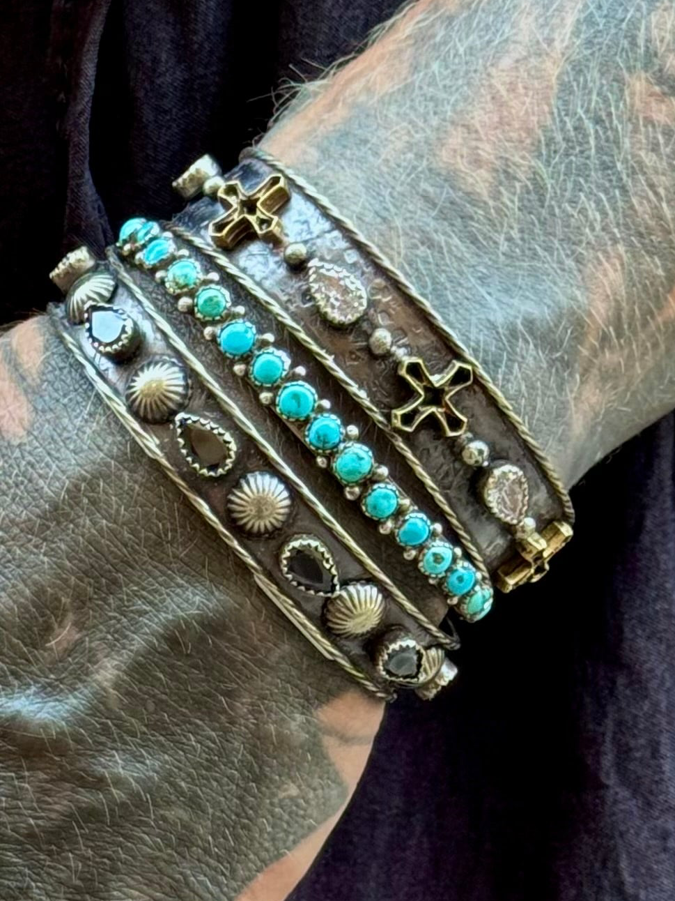 Vintage Zuni Turquoise Cuff