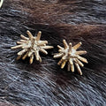 Spikey Brads Stud Earrings