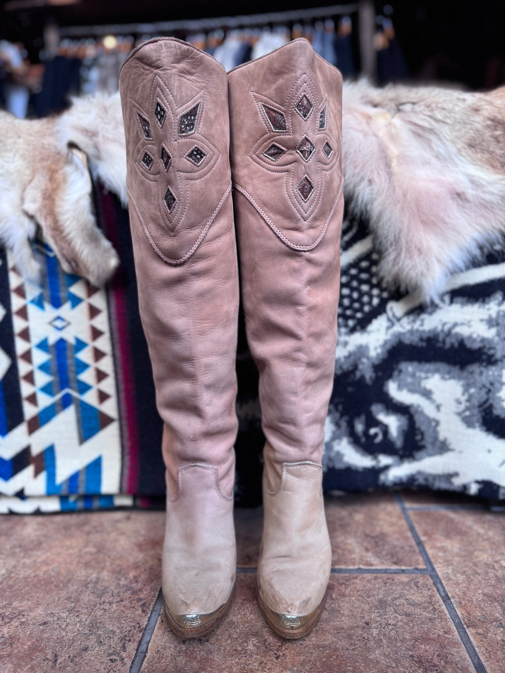 Vintage Zodiac Knee Boots Size 6