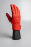 Cafe Quilted Unisex Motorcycle Gloves Red