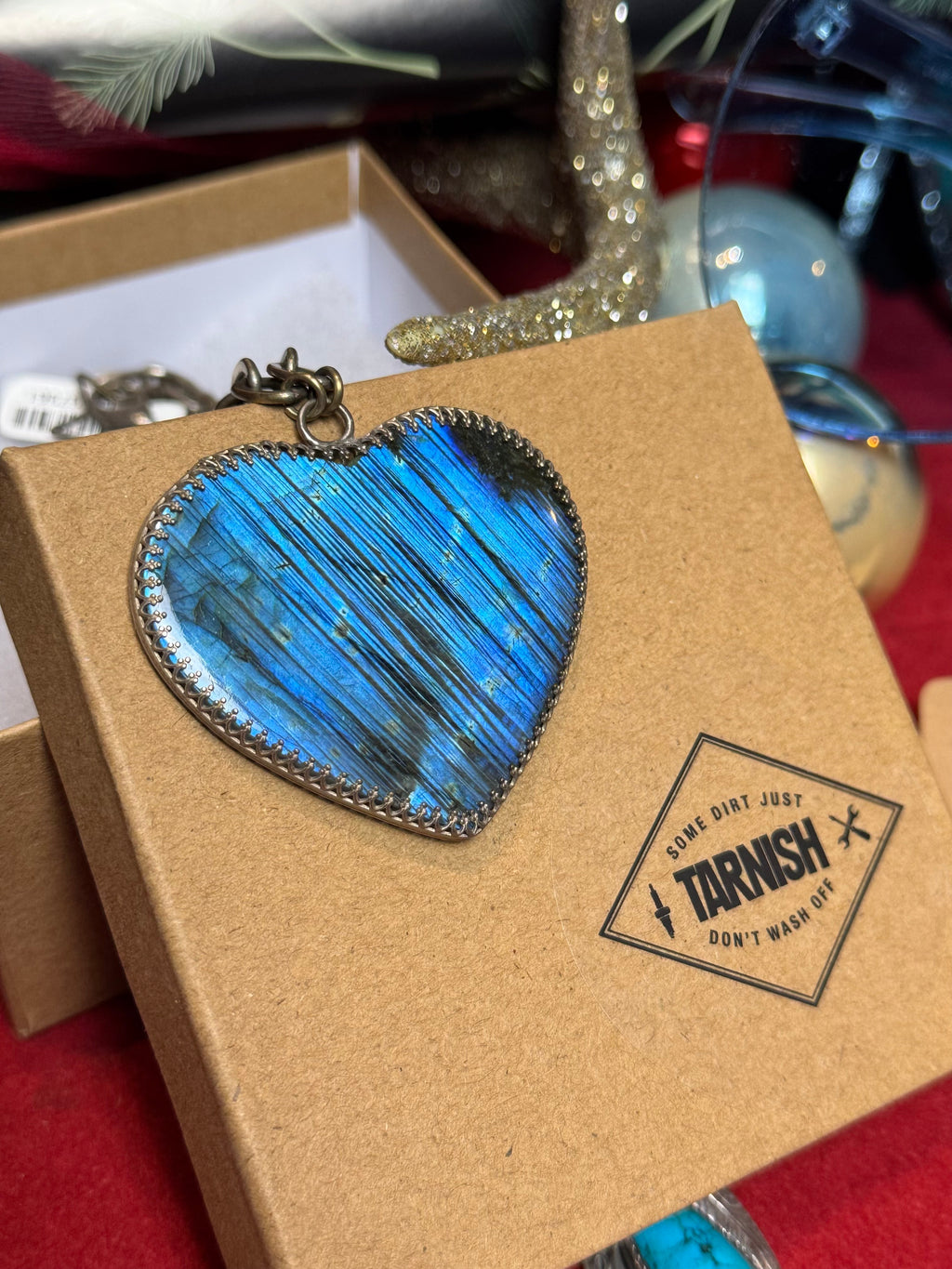 Heart Labradorite Necklace