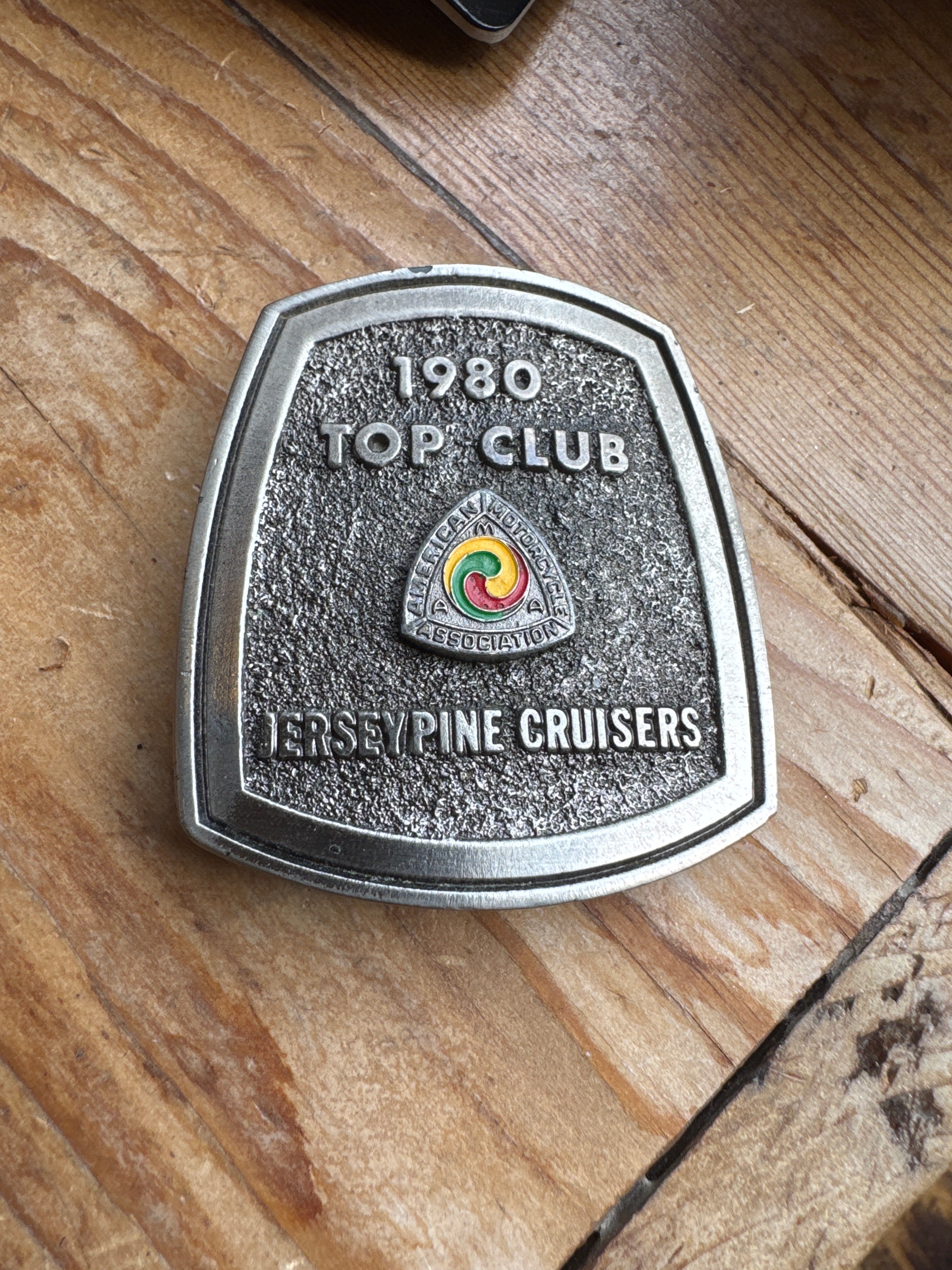 Vintage Jerseypine Cruisers Belt Buckle 1980