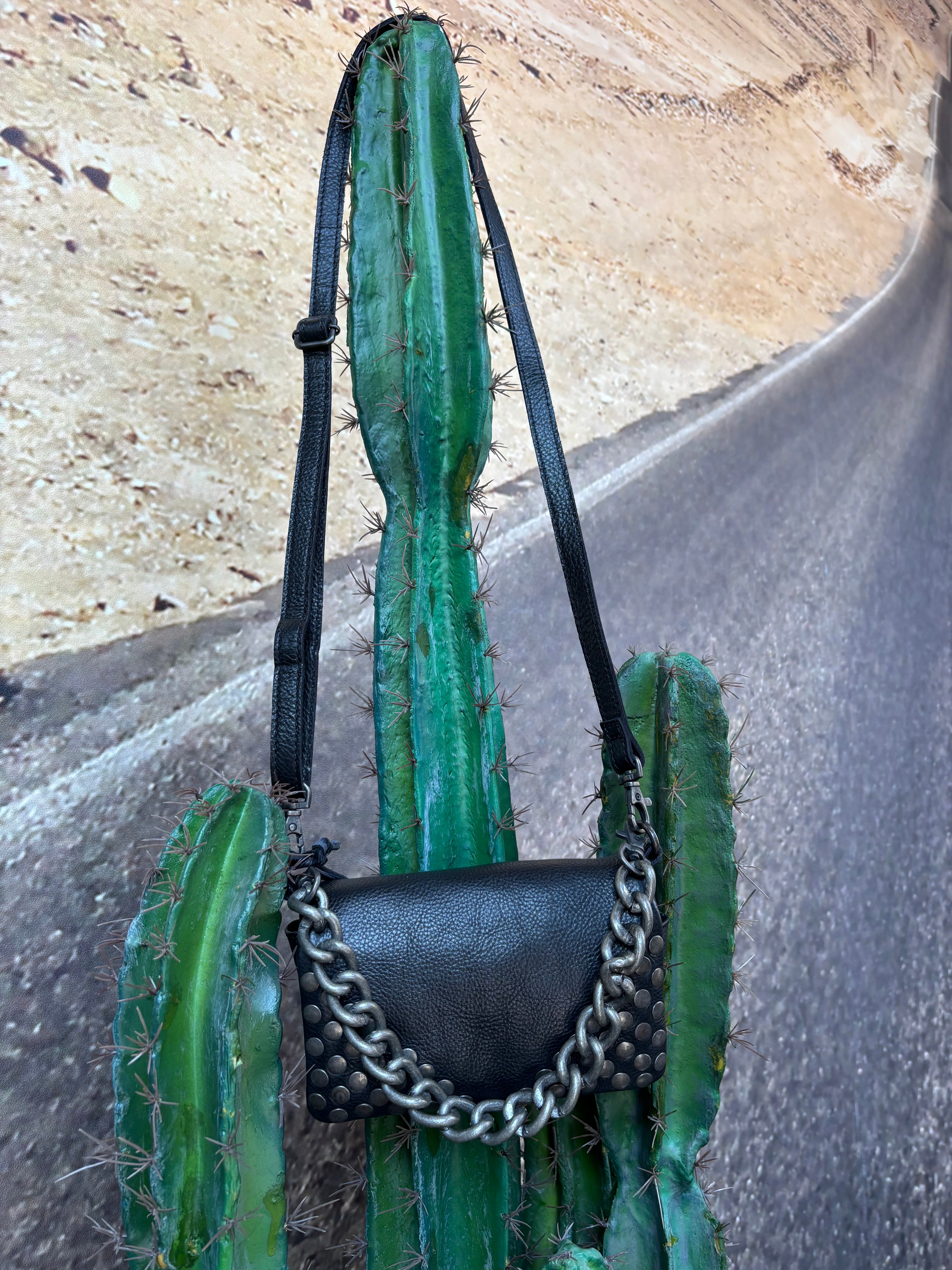 Artemis Studded Bag Black