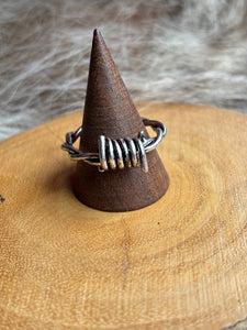 Barbed Wire Ring Silver