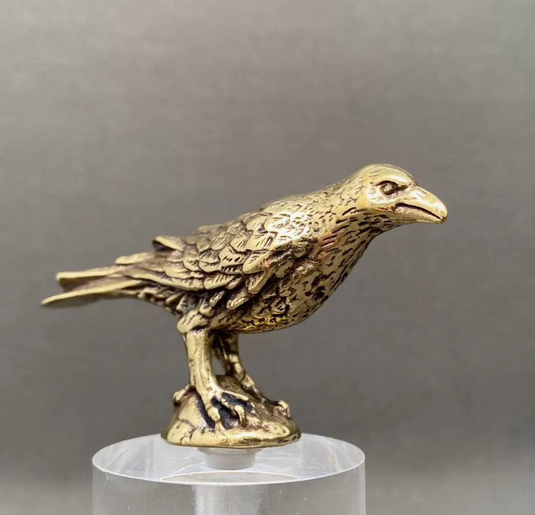 Brass Animals Crow