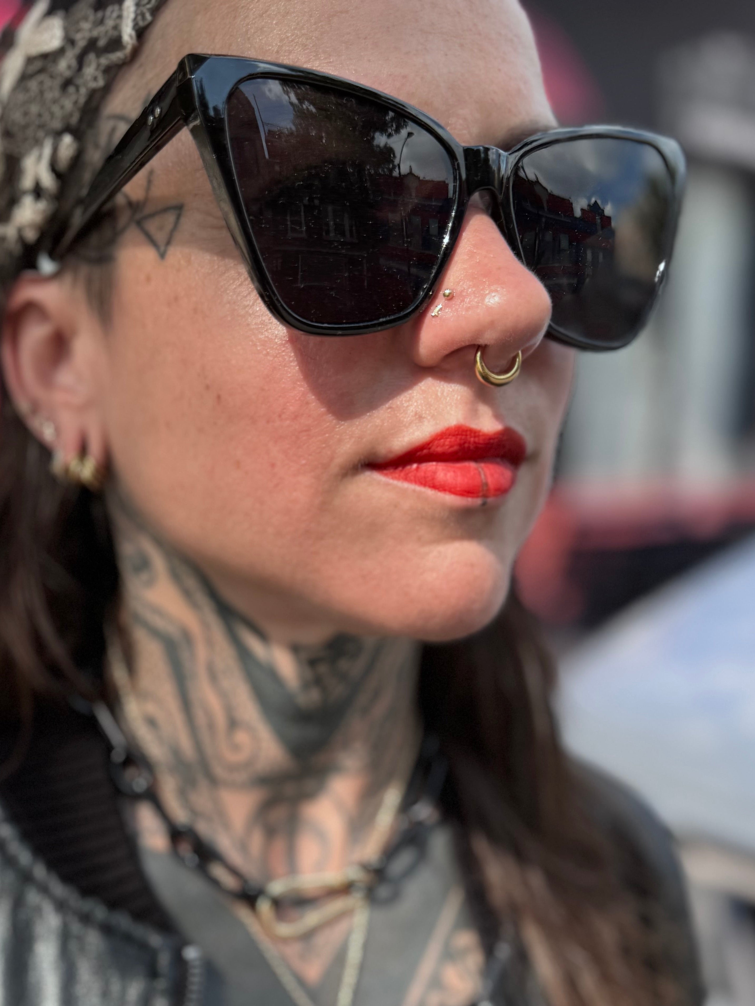 Large Cat Eye Sunglasses