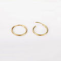 Small Endless Hoops Gold Fill