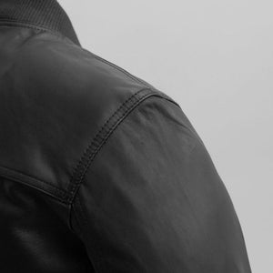Tavi Leather Bomber Jacket Black