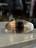 Vintage Sterling Onyx Cuff